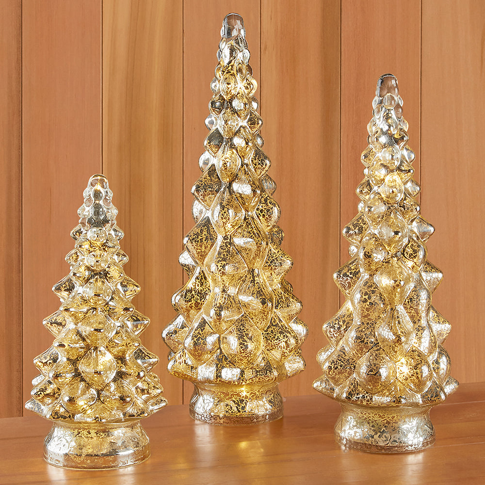 Mercury glass christmas on sale tree
