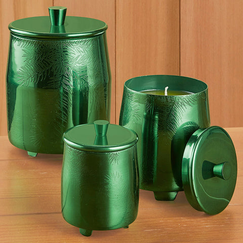 Thymes Frasier Fir Heritage Green Metal Tin Candle