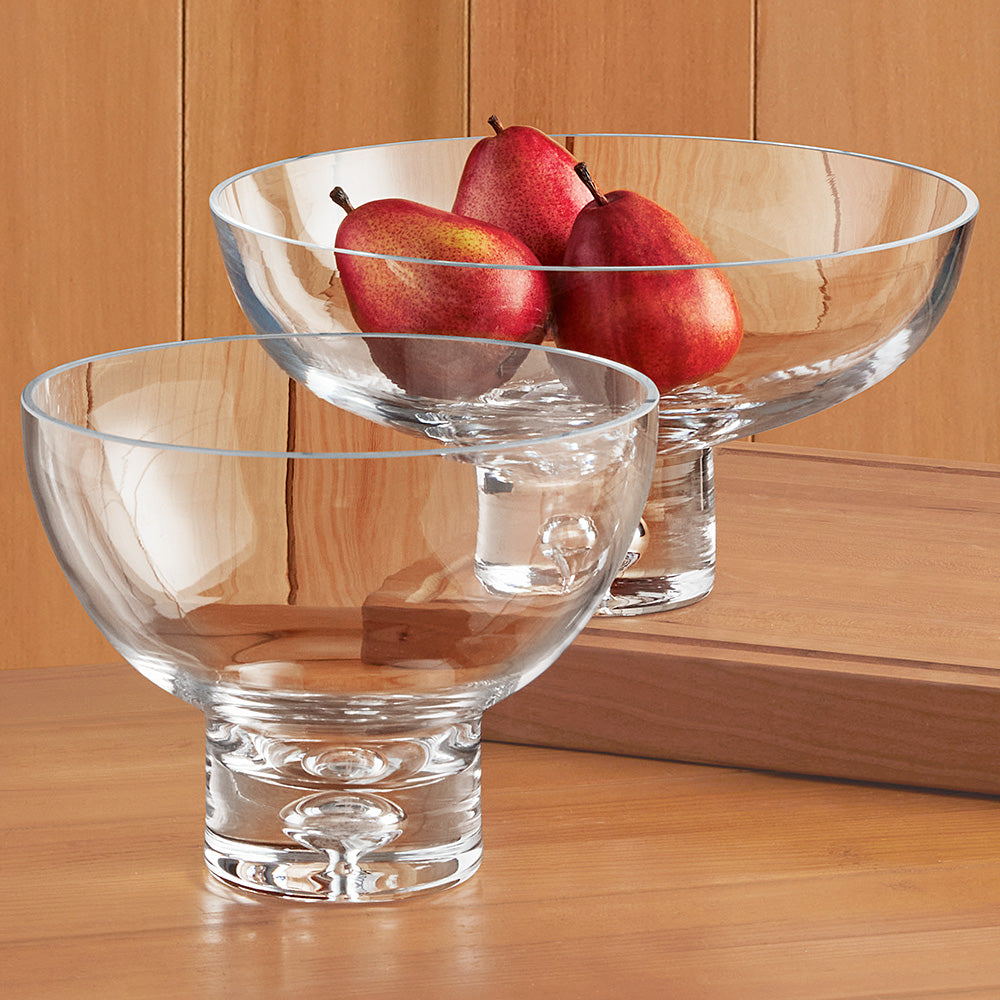 Badash Galaxy Crystal Glass Pedestal Bowl