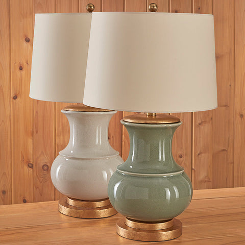 Visual Comfort Deauville Ceramic Crackle Table Lamp