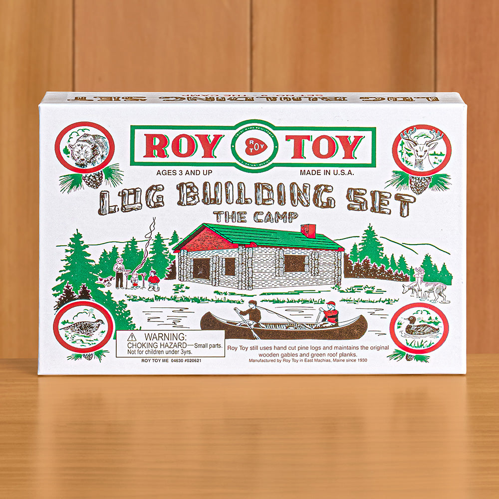 Roy Toy Mini Log Cabin Building Set