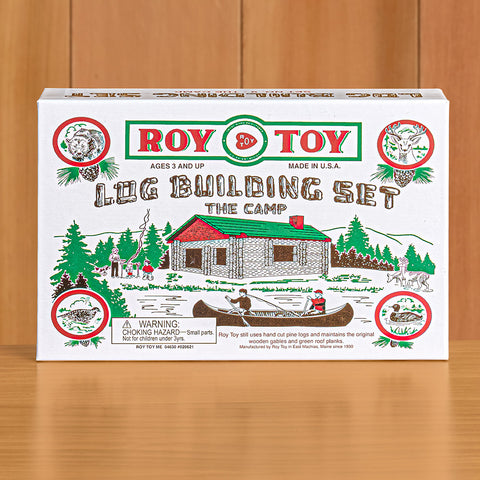 Roy Toy Mini Log Cabin Building Set