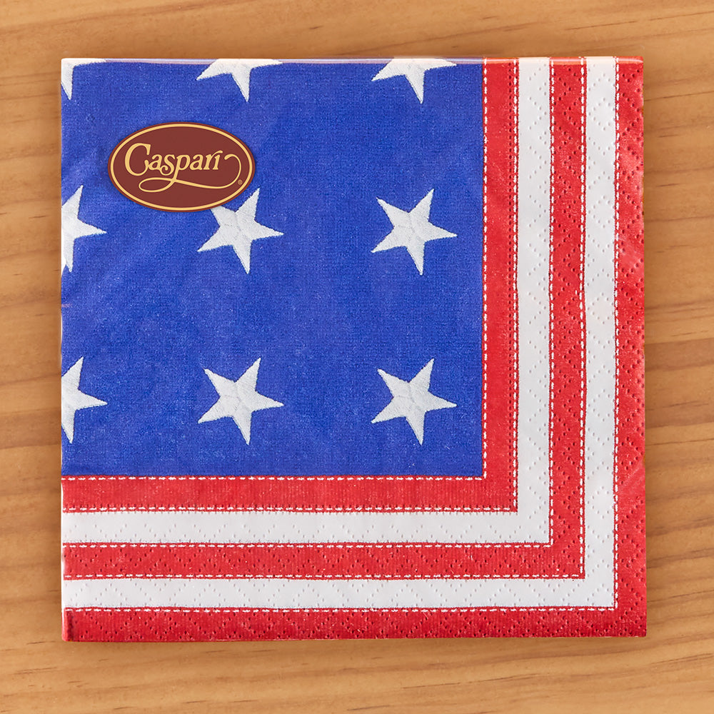 Caspari Paper Napkins - Star Spangled