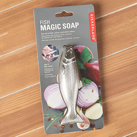 Kikkerland Stainless Steel Fish Soap