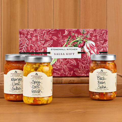 Stonewall Kitchen Holiday Gift Box, Salsa Collection