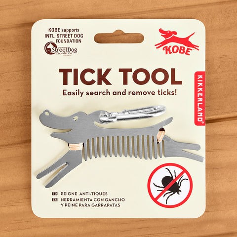 Kikkerland Kobe Tick Comb and Removal Tool