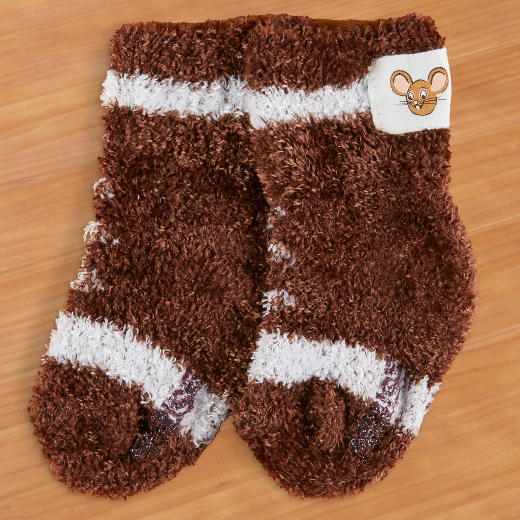 World's Softest Infant's Cozy Crew Socks with Grippers, Football
