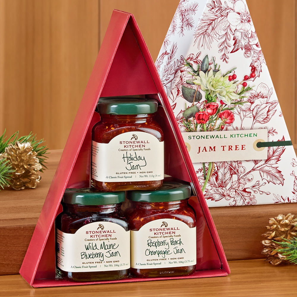 Stonewall Kitchen Holiday Jam Tree Collection, Cardinal Box