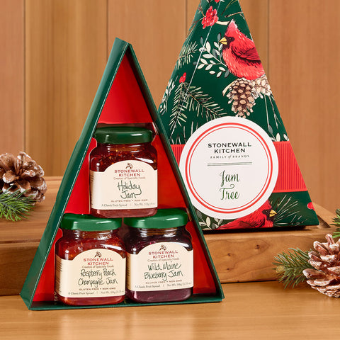 Stonewall Kitchen Holiday Jam Tree Collection, Cardinal Box