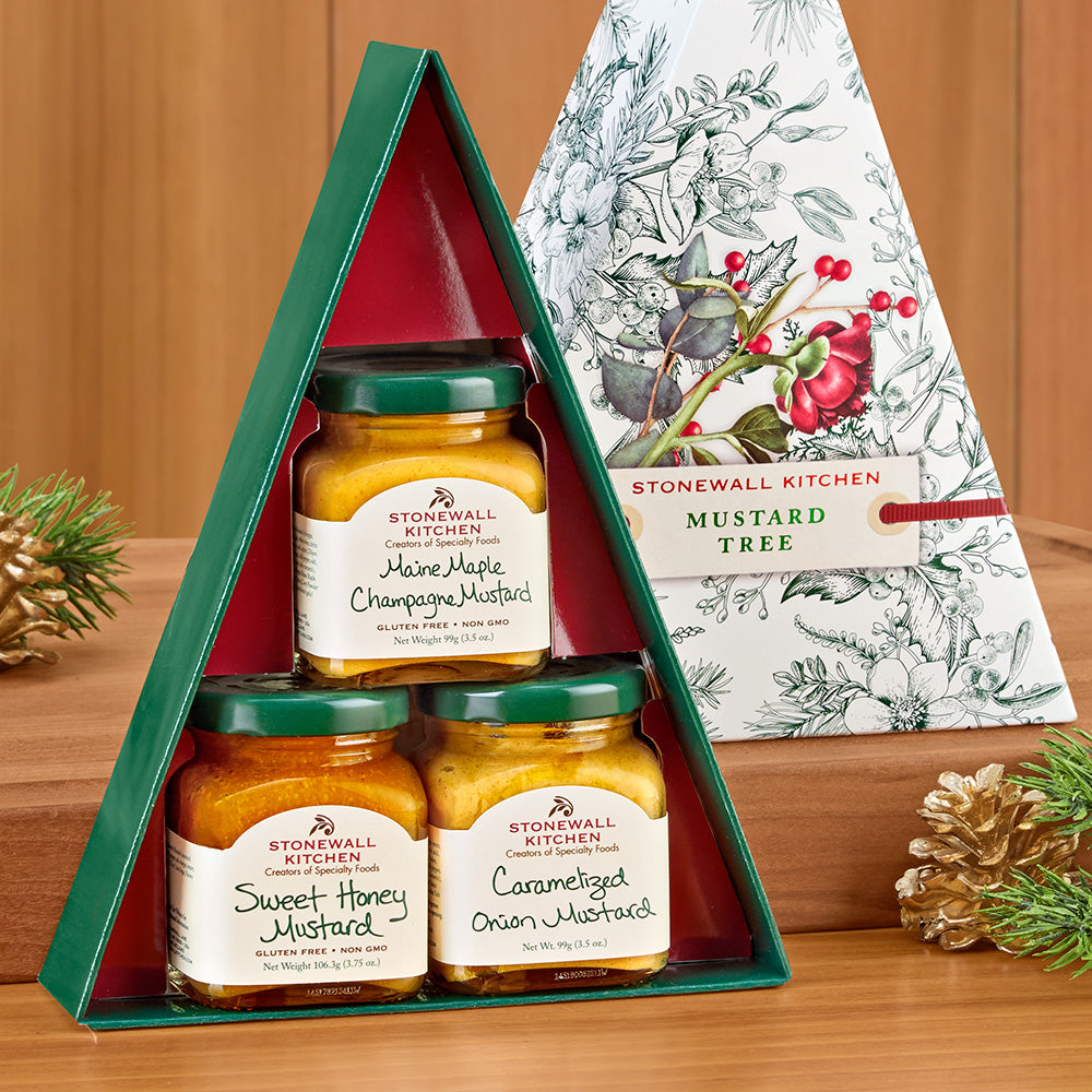 Stonewall Kitchen Holiday Mustard Tree Collection