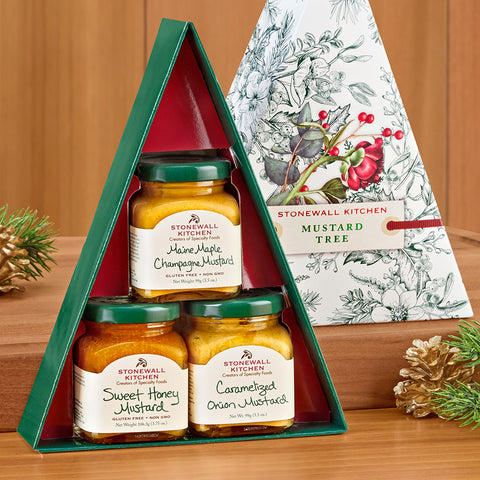 Stonewall Kitchen Holiday Mustard Tree Collection