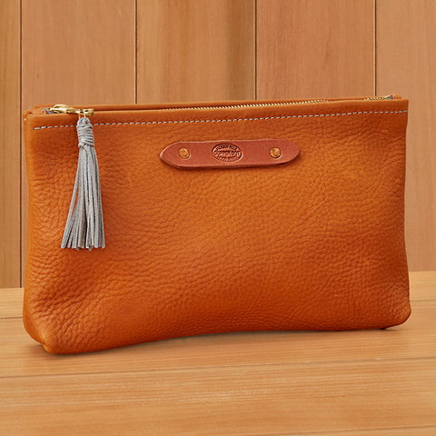 Copperdot Leather Zippy Clutch