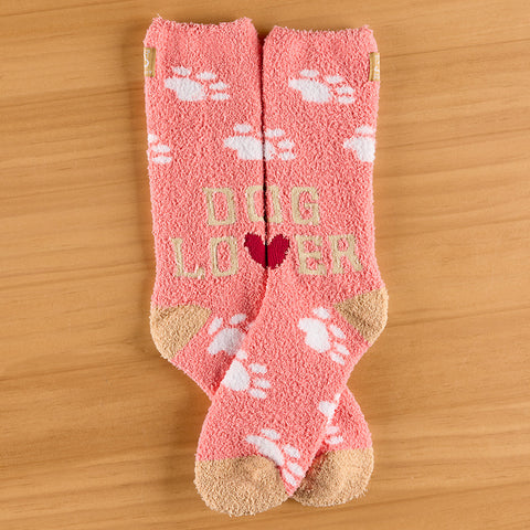 World's Softest Women's Cozy Crew Socks, Dog Lover