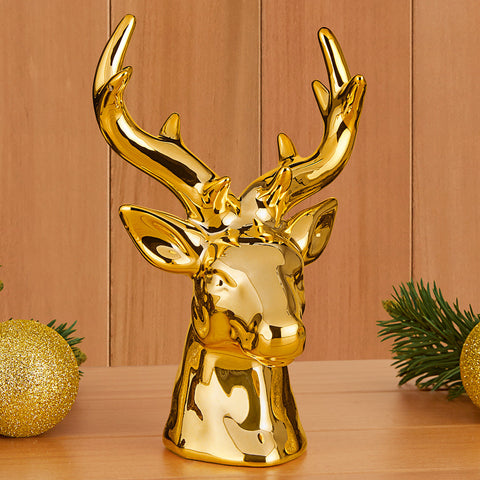 Zodax Rocky Mountain Ceramic Reindeer Stag Bust