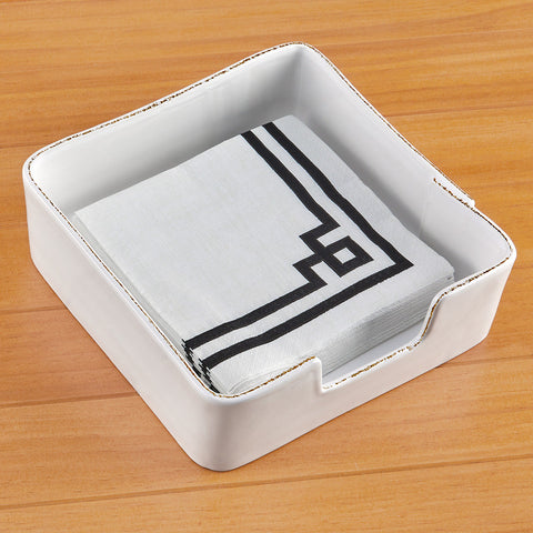 Vietri Lastra Stoneware Napkin Holder
