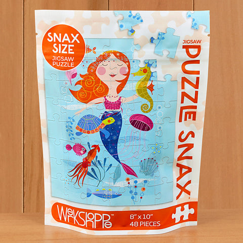 WerkShoppe 48 Piece Jigsaw Puzzle Snax, "Mermaid and Friends"