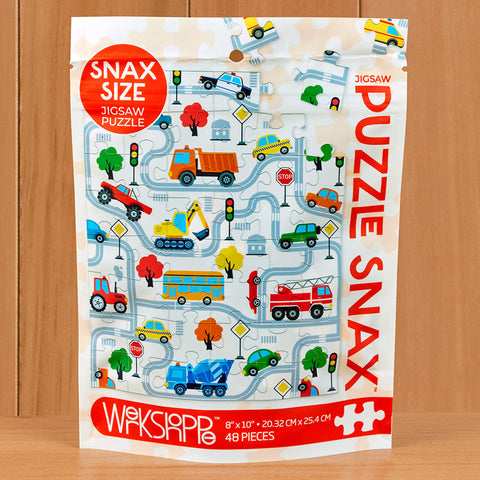 WerkShoppe 48 Piece Jigsaw Puzzle Snax, "Trucks and Transportation"