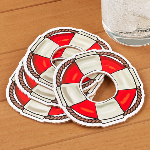 Kikkerland Lifesaver Coaster Set