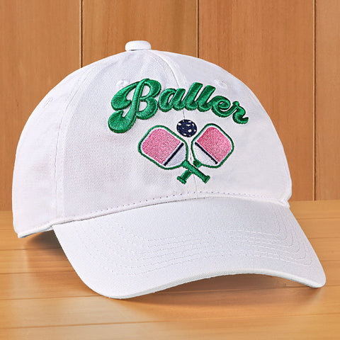 Shiraleah Pickleball Hats, White Baller