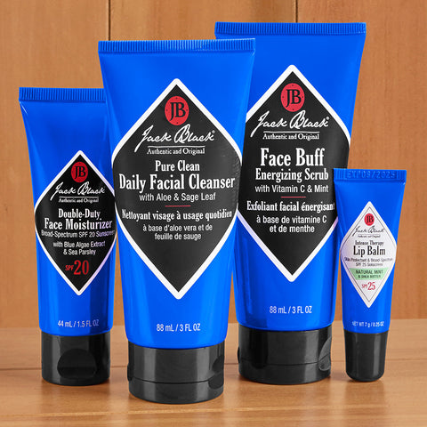 Jack Black Skin Saviors Facial Cleanser & Moisturizer Set