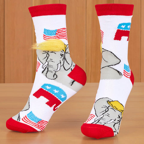Women's and Men's Political Crew Socks, Right Wing