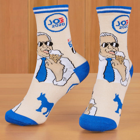 Women's and Men's Political Crew Socks, Biden My Time