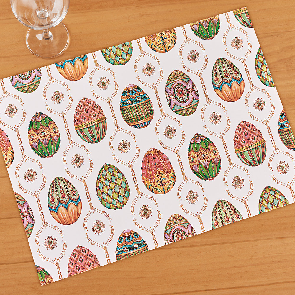 Hester & Cook Paper Placemats, Exquisite Egg Hunt