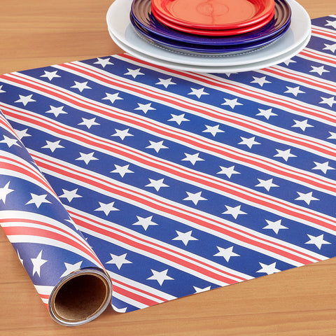 Hester & Cook Paper Table Runner, Stars and Stripes