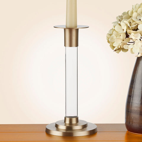 Caspari Resin & Brass Taper Candleholder