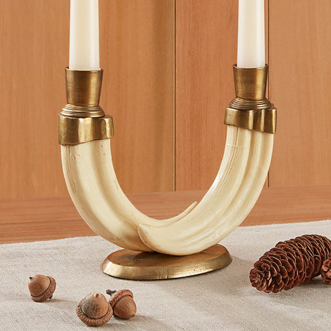 Boar Tusk Candlesticks