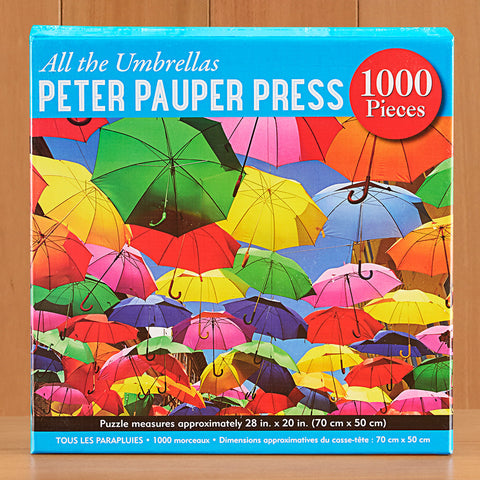 1,000 Piece Jigsaw Puzzle, All the Umbrellas