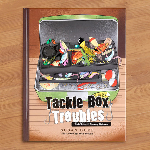 "Tackle Box Troubles Fish Tale #1: Sammy Spinner" Children's Book by S To The Nines Manitowish Waters "Tackle Box Troubles Fish Tale #1: Sammy Spinner" Children's Book by S To The Nines Manitowish Waters