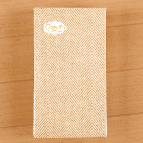 Caspari Paper Linen Guest Towels, Jute