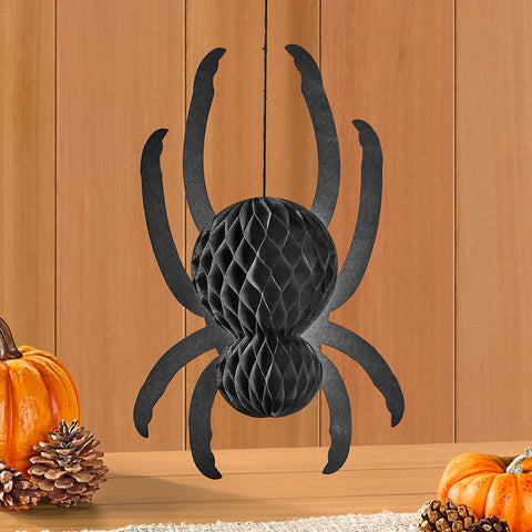 Hester & Cook Honeycomb Paper Party Decorations, Spiders