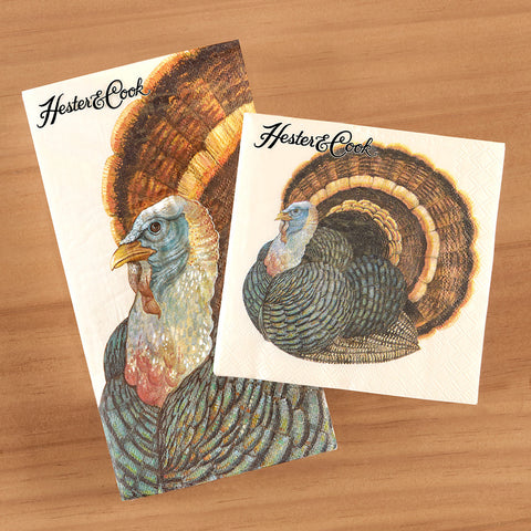 Hester & Cook Paper Napkins, Heritage Turkey