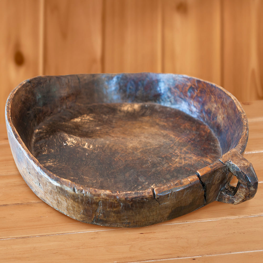19th Century Burled Wood Bowl