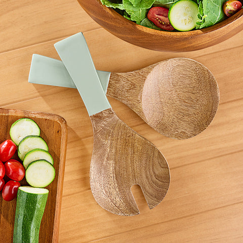 Be Home Madras Enameled Mango Servers