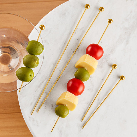 Stainless Steel Cocktail Picks, Set of 12