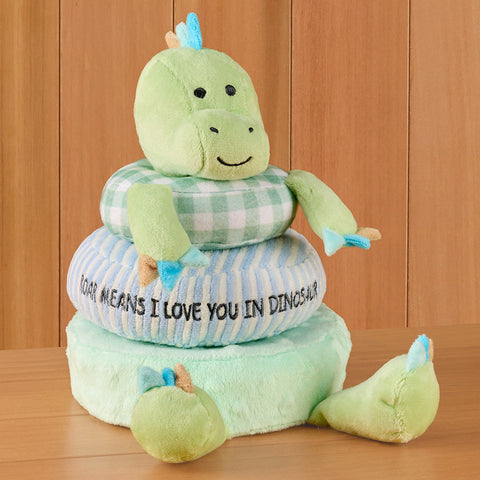 Stephen Joseph Stacking and Nesting Plush Toy, Dinosaur