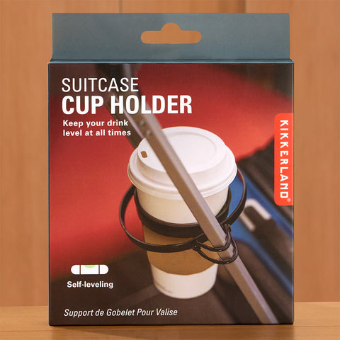 Kikkerland Self-Leveling Suitcase Cup Holder