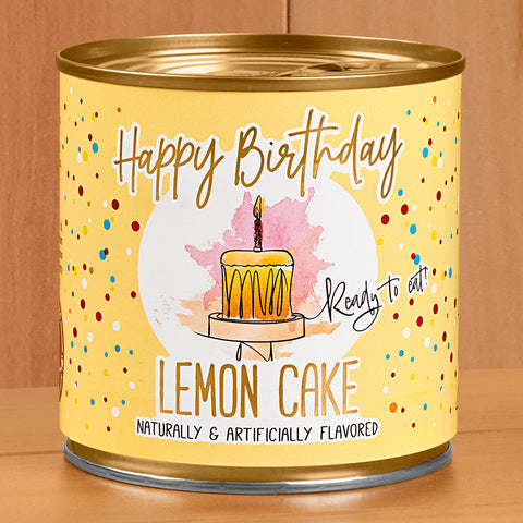 CANCAKE "Happy Birthday" Cake, Lemon