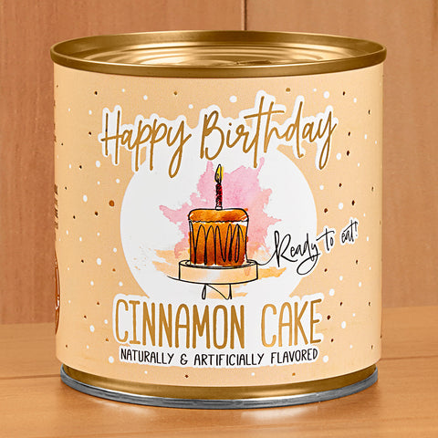 CANCAKE "Happy Birthday" Cake, Cinnamon