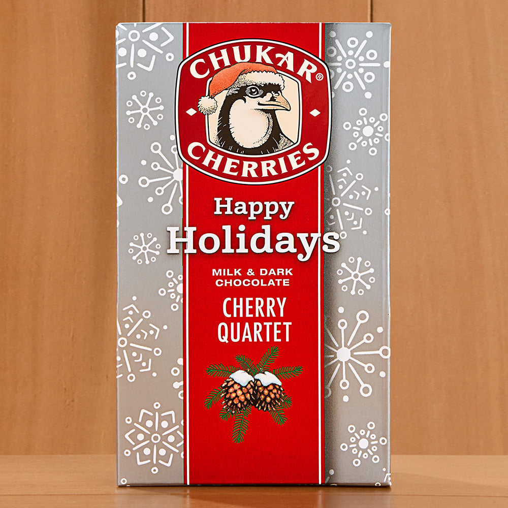 Chukar Cherries Stocking Stuffer, Chocolate Cherry Quartet