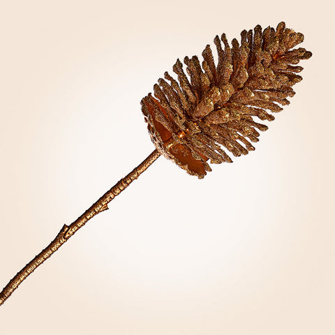 Glittered Pinecone Stem