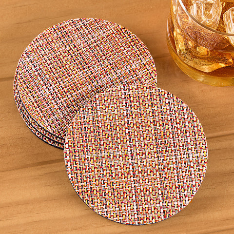 Chilewich Mini Basketweave Coasters, Set of 4