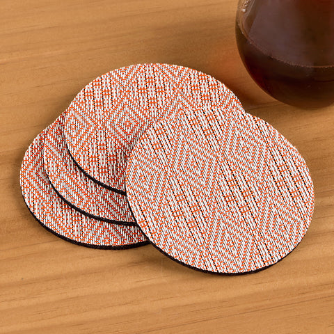 Chilewich Boxwood Vinyl Coasters by Martha Stewart, Set of 4