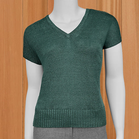 Kinross Women’s Cap Sleeve Linen Pullover