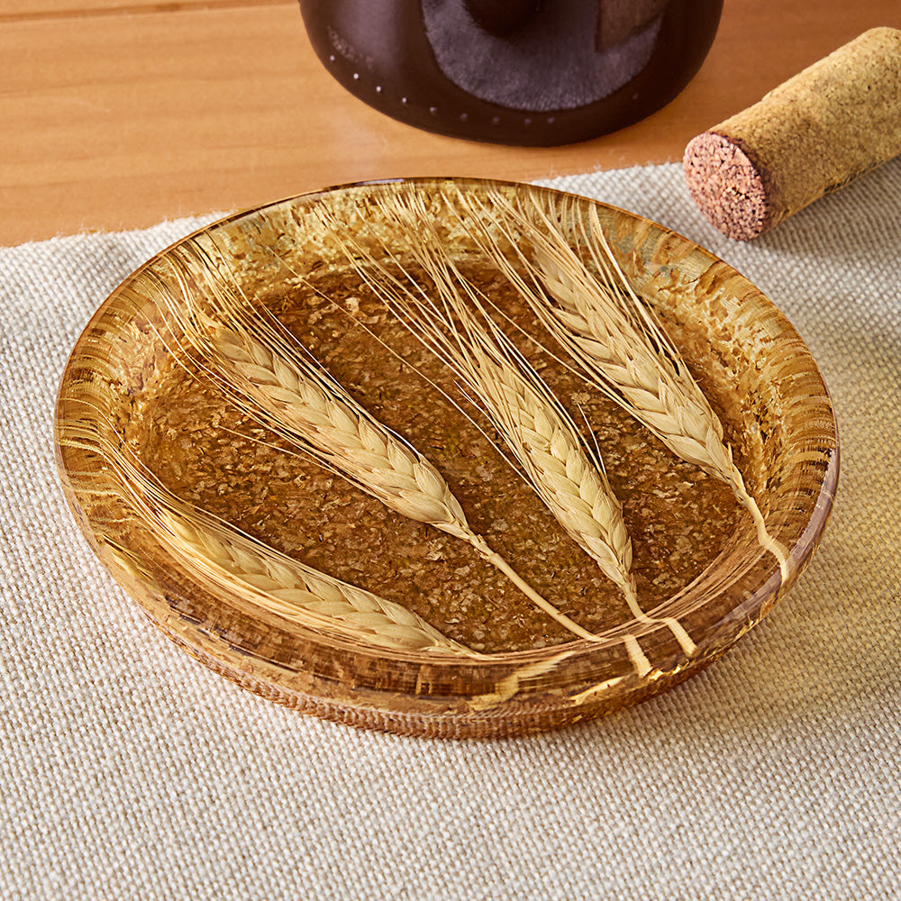 Riccardo Marzi Resin Bottle Coaster, Wheat