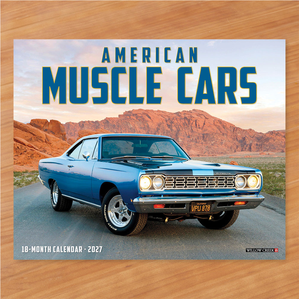 2027 Wall Calendar, American Muscle Cars