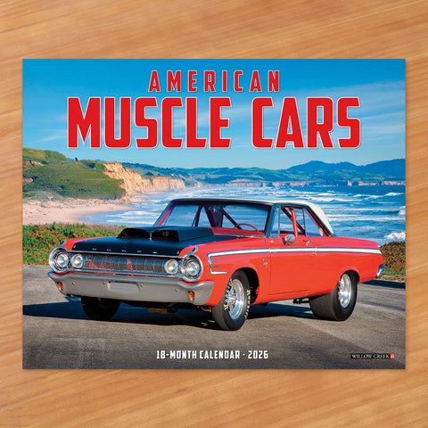 2026 Wall Calendar, American Muscle Cars